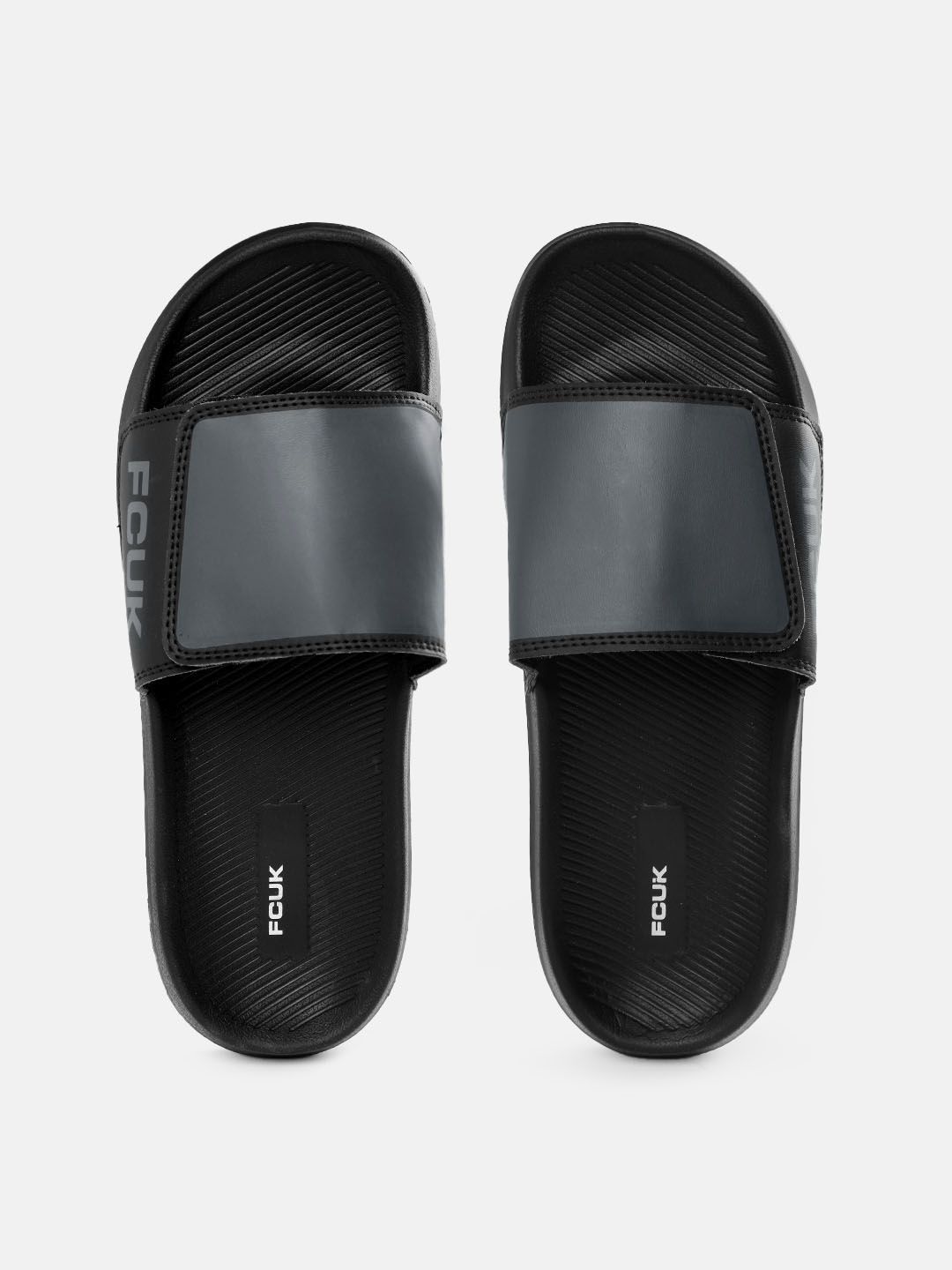 FCUK Men Sliders with Brand Logo Detail-image-14