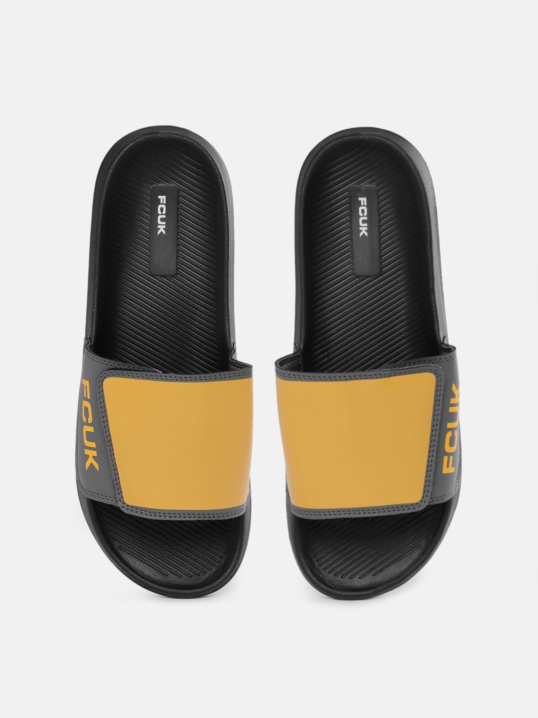 FCUK Men Brand Logo Printed Sliders-picture-16