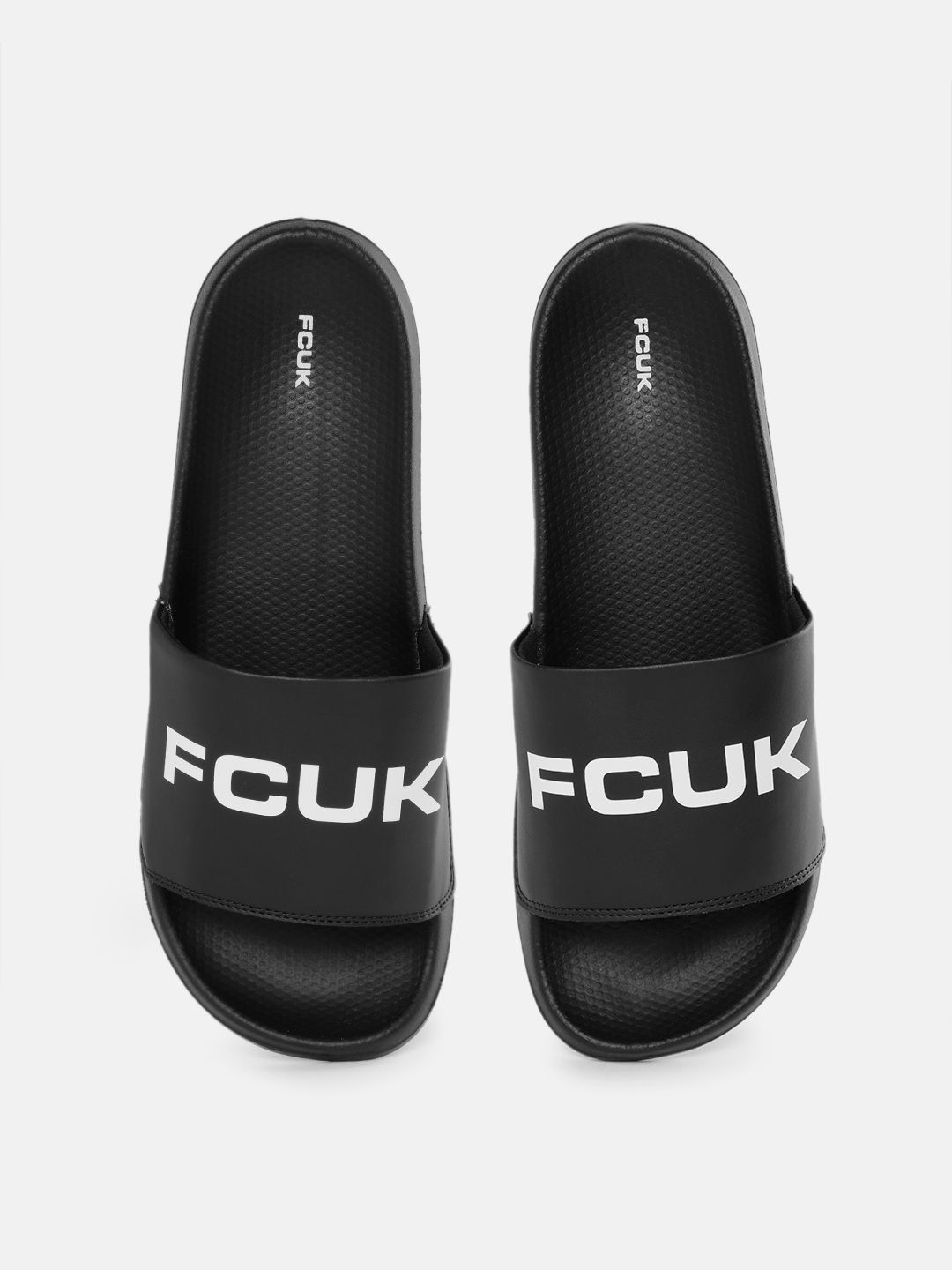 FCUK Men Brand Logo Printed Sliders-picture-34