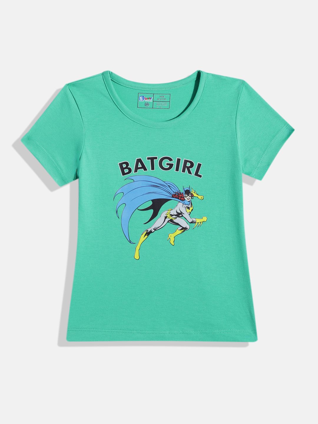Eteenz Girls Pure Cotton Batgirl Printed Top-image-23