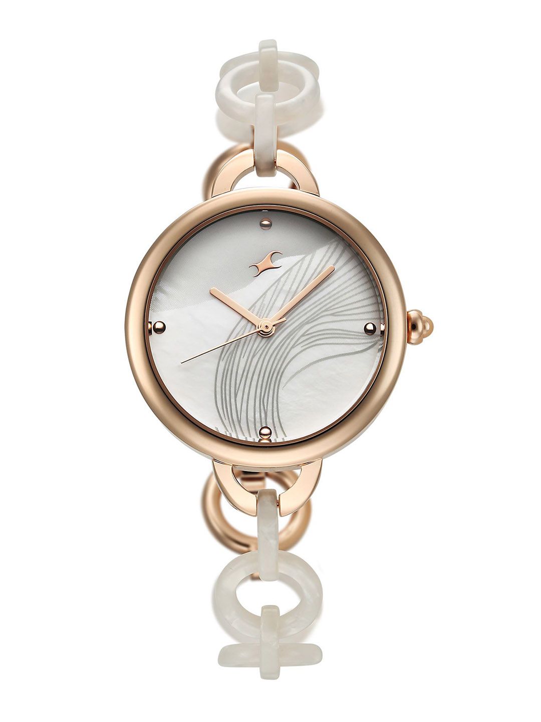 Fastrack Women Brass Embellished Dial & Bracelet Style Straps Analogue Watch 68037KD01-picture-12