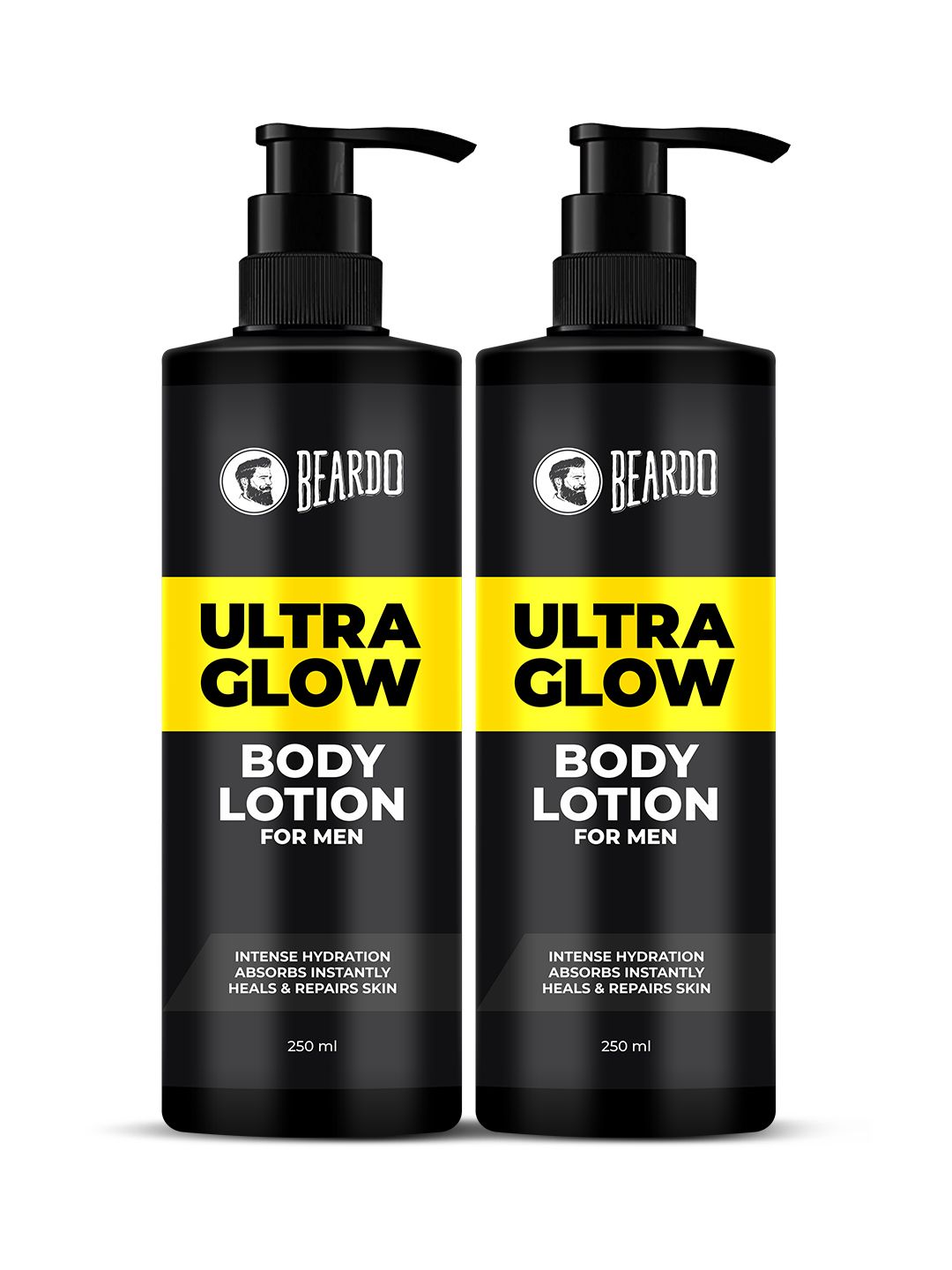 BEARDO Men Set Of 2 Ultra Glow Body Lotion For Intense Hydration - 250ml Each-image-23