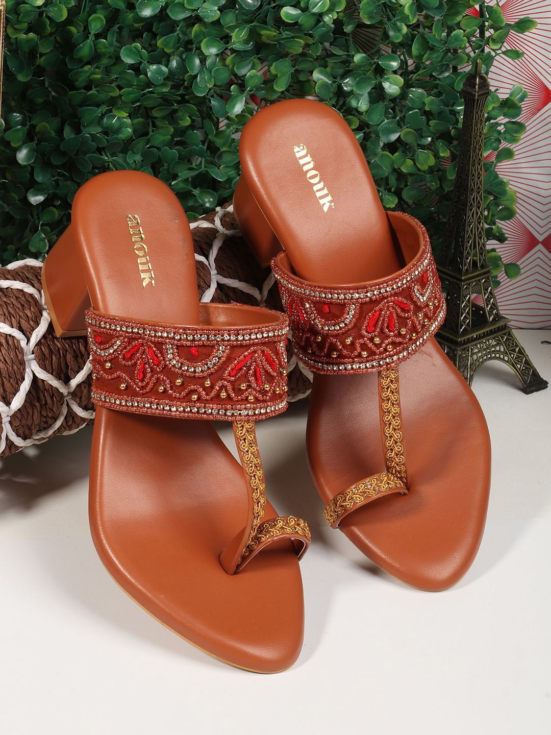 Anouk Women Block Heel Sandals-image-9