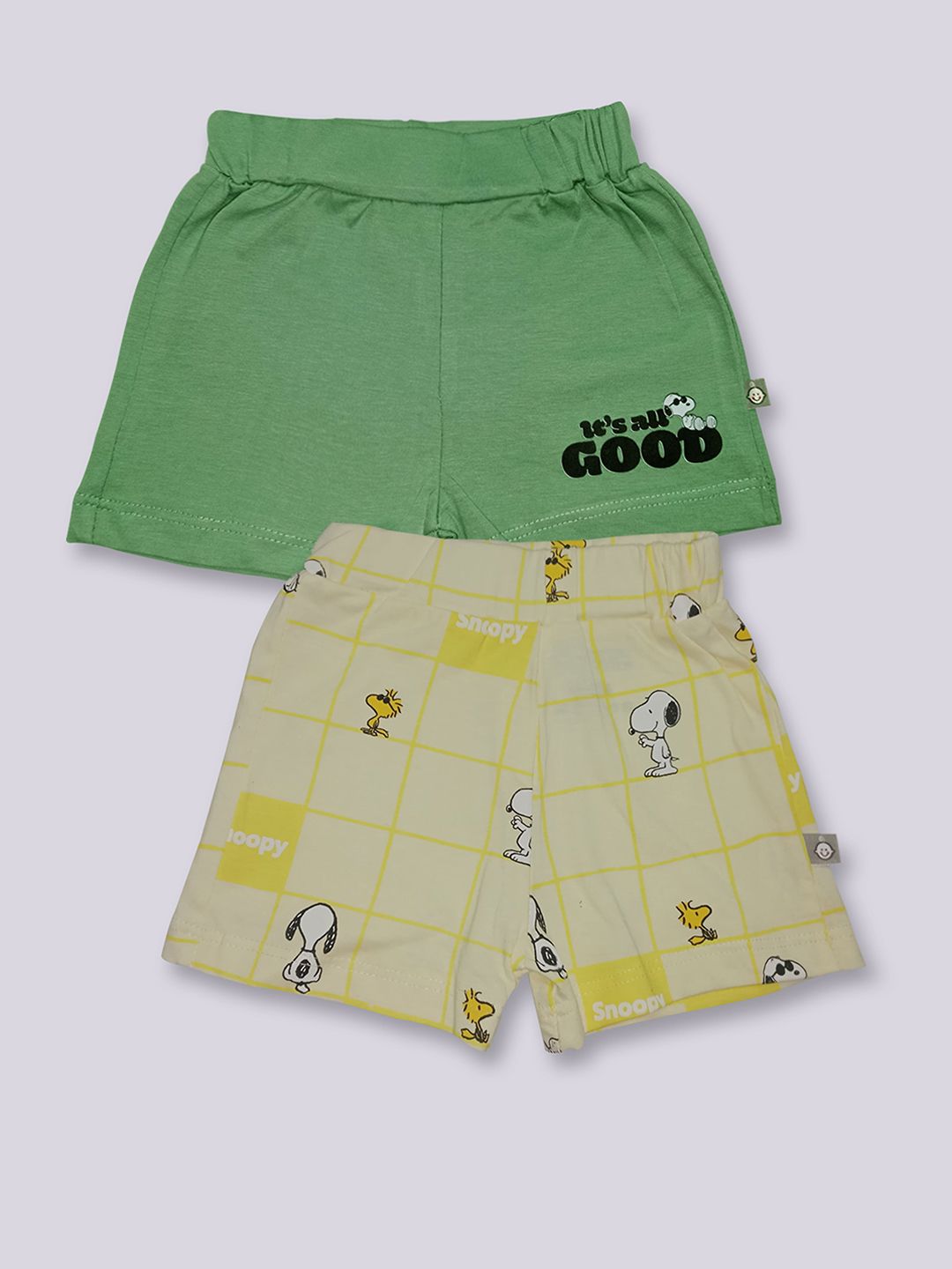 YK X Tinyo Infants Boys Set of 2 Printed Pure Cotton Shorts-picture-12