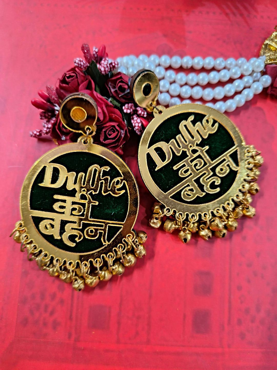 Proplady Gold-Plated German Silver Beaded Jhumkas-picture-33