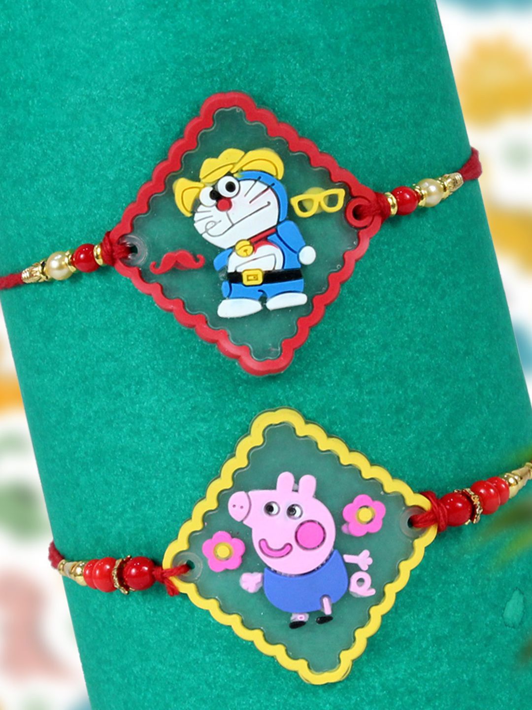 TIED RIBBONS Set Of 2 Rakhi Gift Set-picture-42