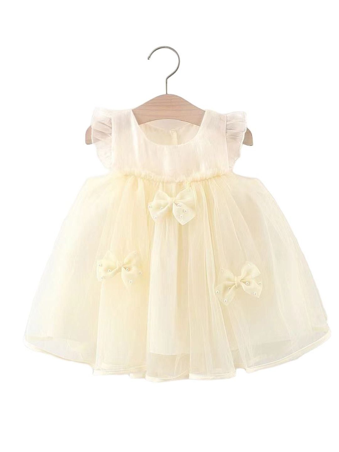 StyleCast x Revolte Girls Self Design Sleeveless Round Neck Fit & Flare Dress-picture-24