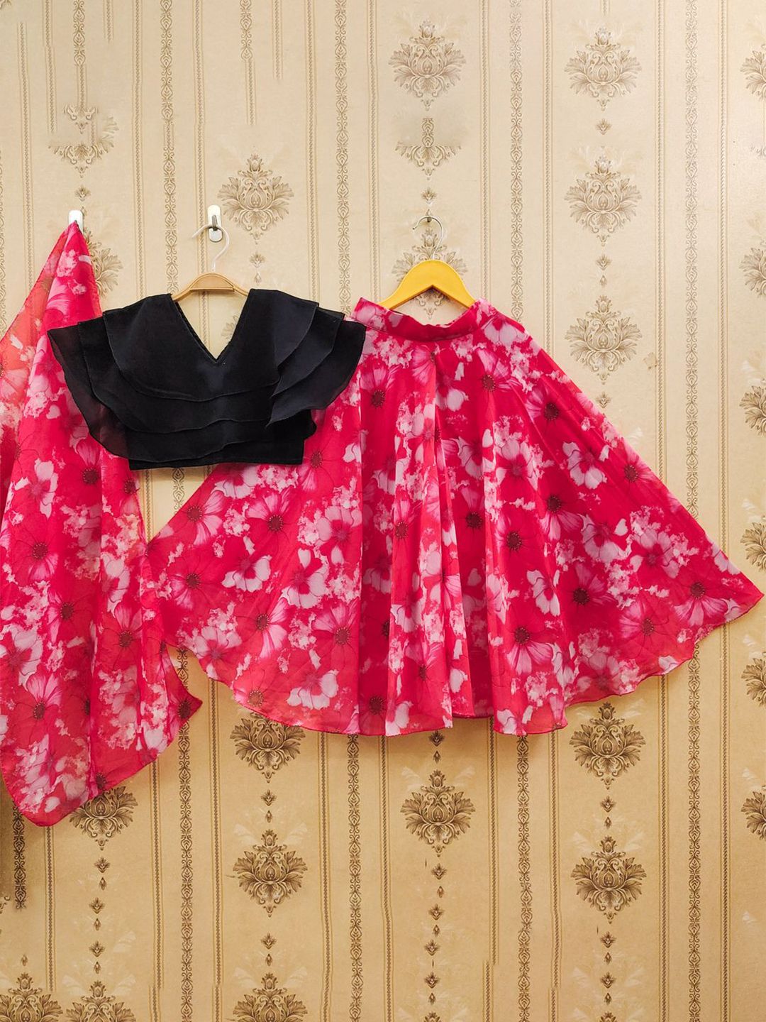 BAESD Girls Printed Ready to Wear Lehenga Choli & Dupatta-picture-27