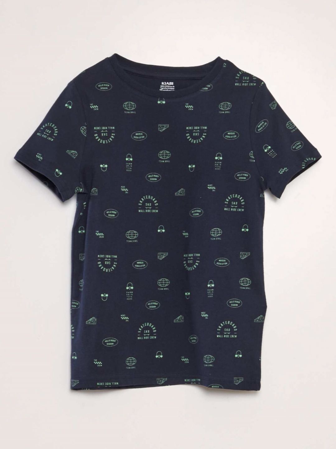 KIABI Boys Printed Henley Neck T-shirt-picture-35