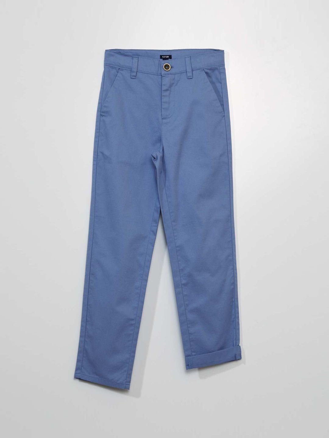 KIABI Boys Regular Fit Mid-Rise Chinos Trousers-picture-44