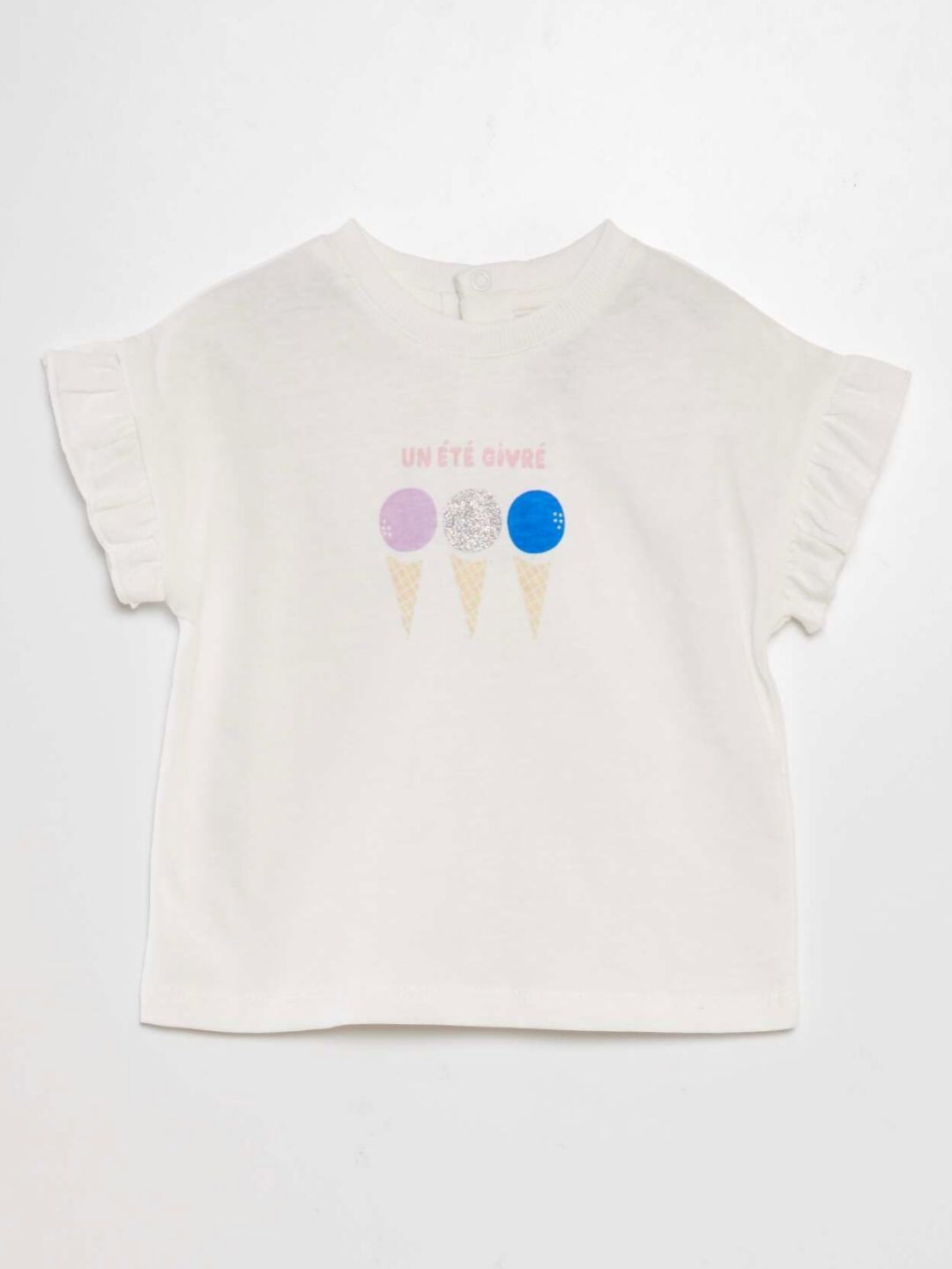 KIABI Girls Printed Extended Sleeves T-shirt-picture-49