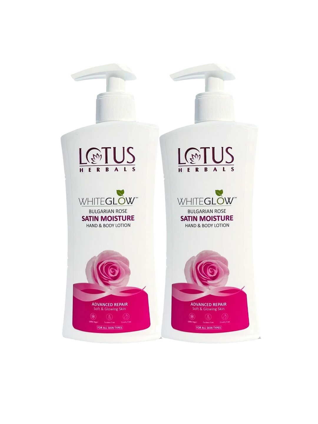 Lotus Herbals Whiteglow Set Of 2 Skin Brightening Hand & Body Lotion SPF-25-250ml Each-image-47