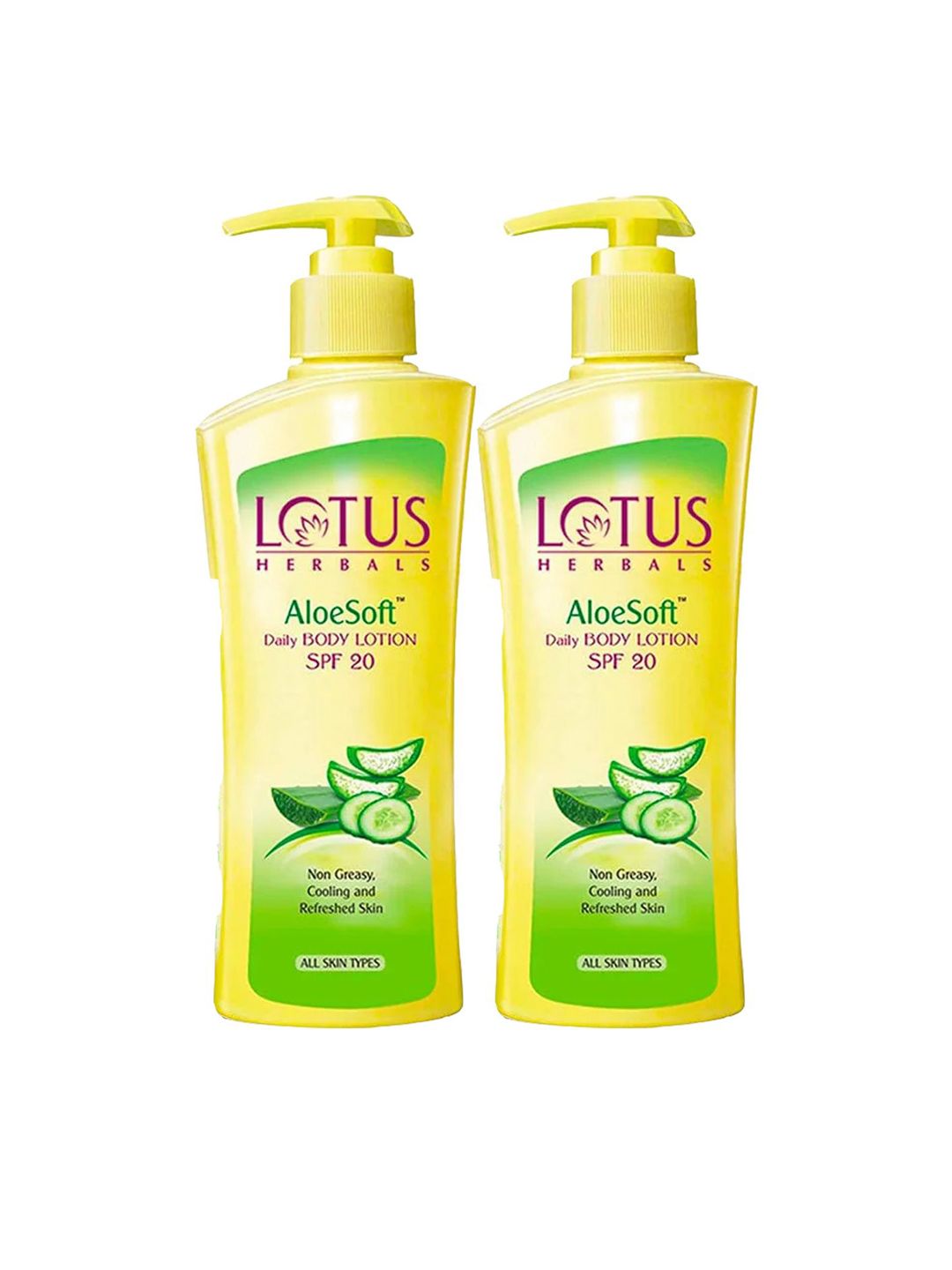 Lotus Herbals AloeSoft Set Of 2 Daily Body Lotion SPF 20-250ml Each-image-44