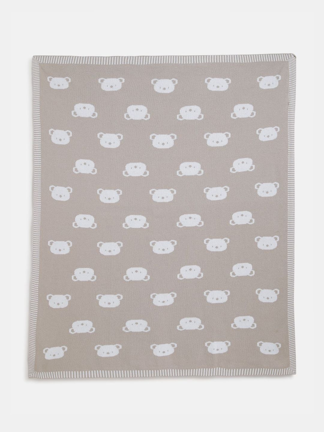 Chicco Beige & White Cartoon Characters Fleece Mild Winter 400 GSM Single Bed Pram-picture-22