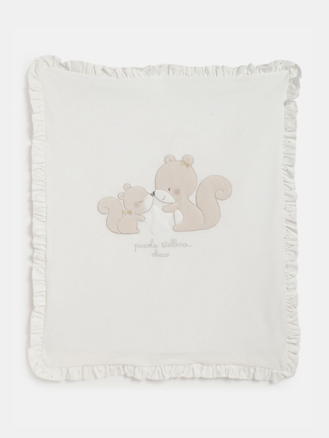 Chicco White & Beige Cartoon Characters Heavy Winter Single Bed Pram-picture-29