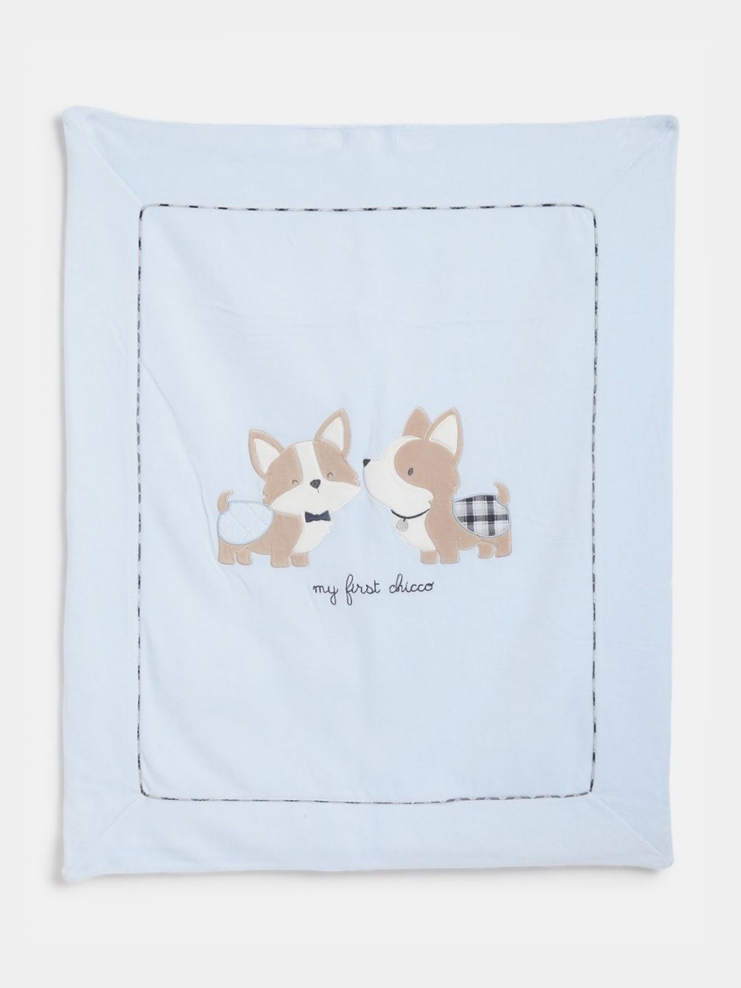 Chicco Blue & White Cartoon Characters Heavy Winter Single Bed Pram-picture-20