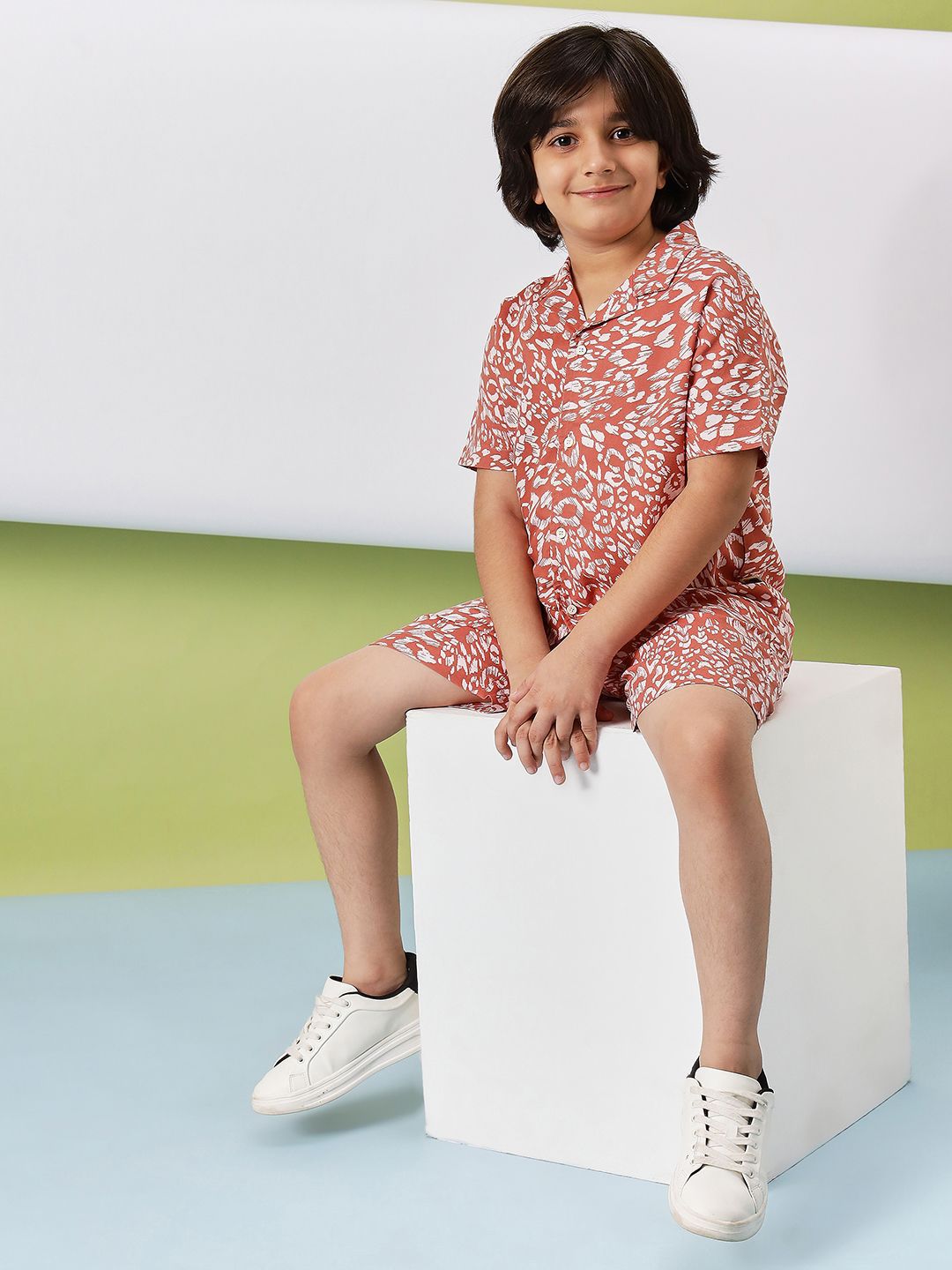 Stylo Bug Boys Printed Short Sleeves Shirt with Shorts-picture-26