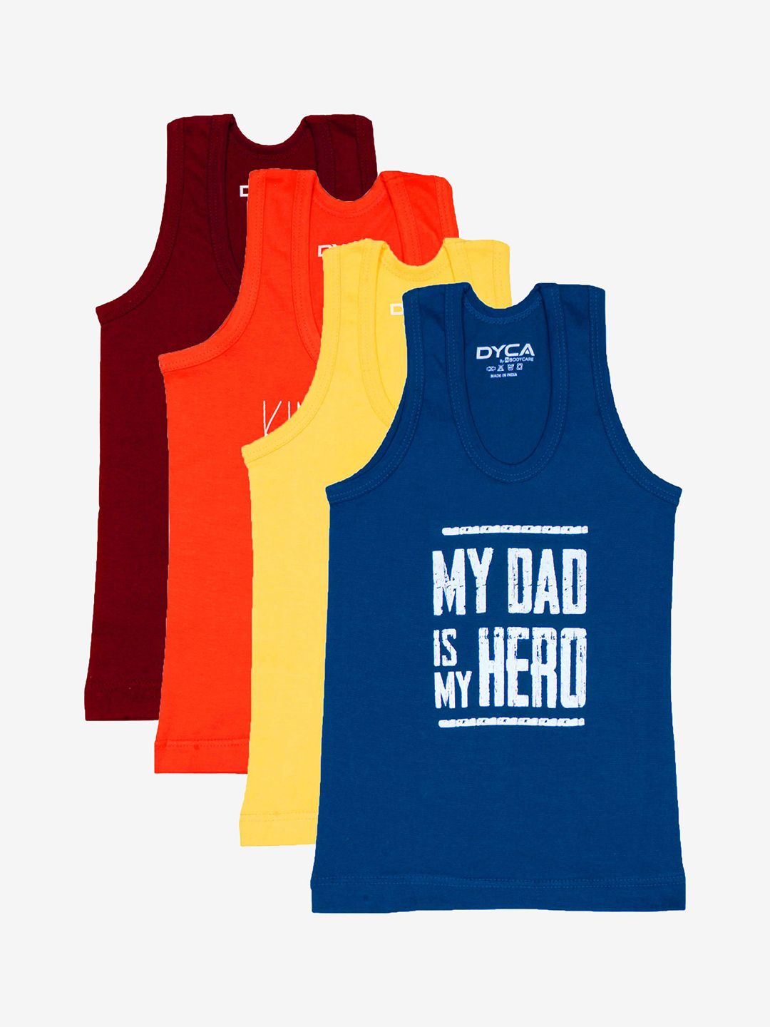 DYCA Boys Pack Of 4 Sleeveless Assorted Innerwear Vests DIA515-PK008_P4-picture-11