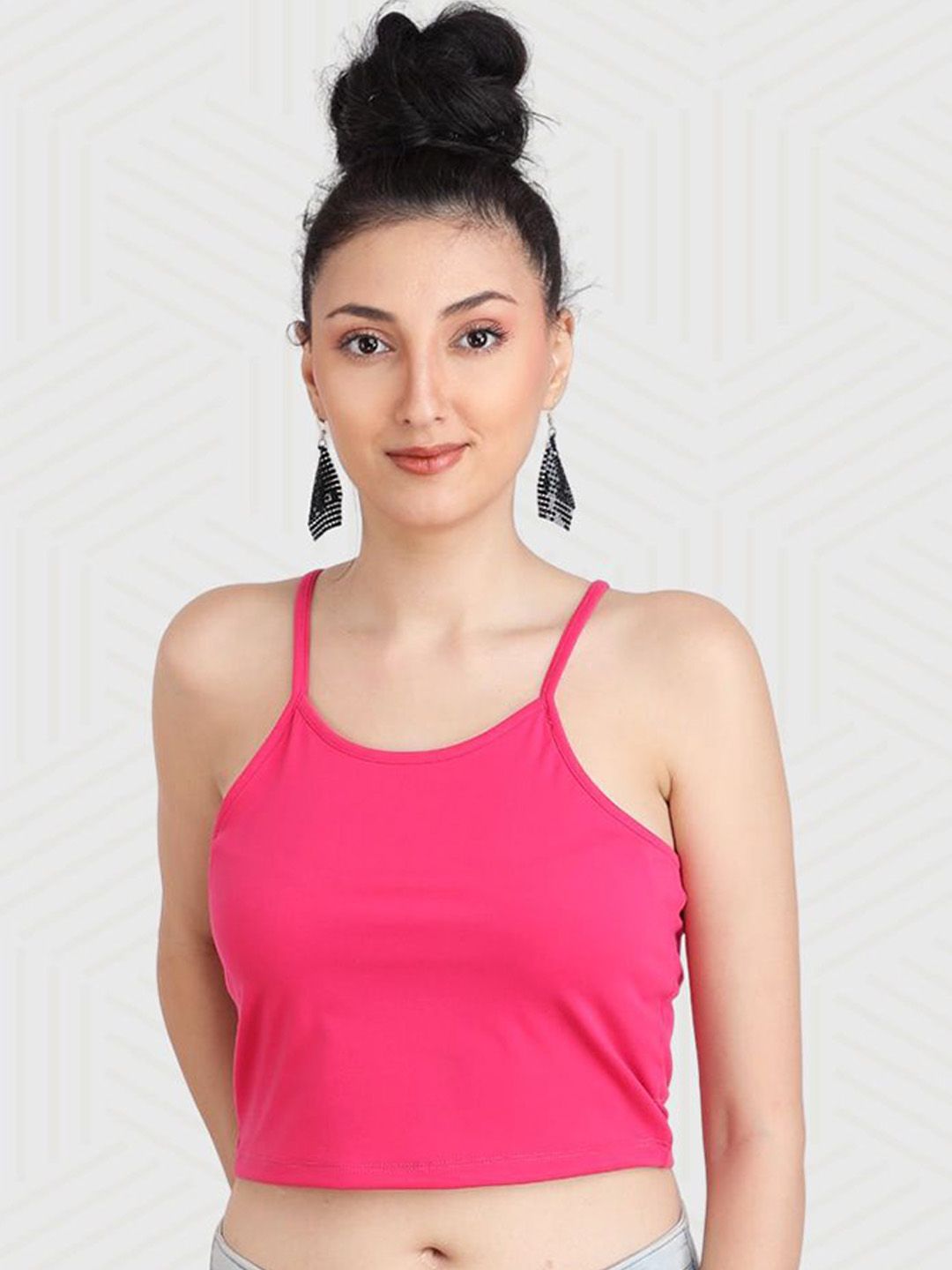 Designer Bugs Shoulder Straps Crop Tank Camisoles-image-47