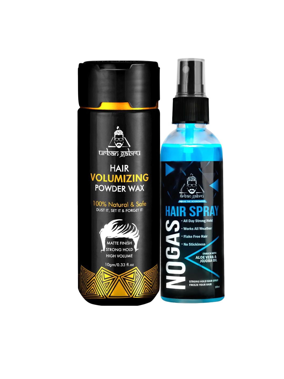 URBANGABRU Set of Hair Volumizing Powder Wax 10g & No Gas Hair Spray 100ml-image-18