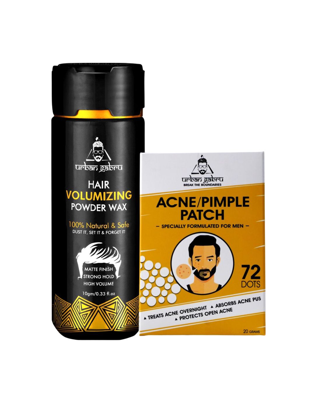 URBANGABRU Set of Hair Volumizing Powder Wax - 10g & Acne Pimple Patch - 72 Dots-picture-21