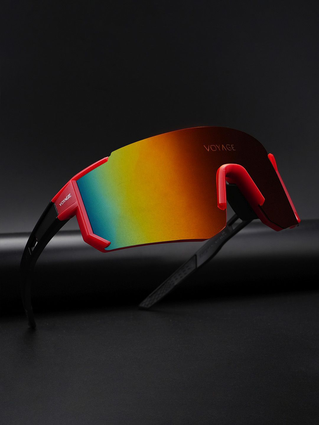 Voyage Unisex Shield Sunglasses with Polarised and UV Protected Lens-image-20