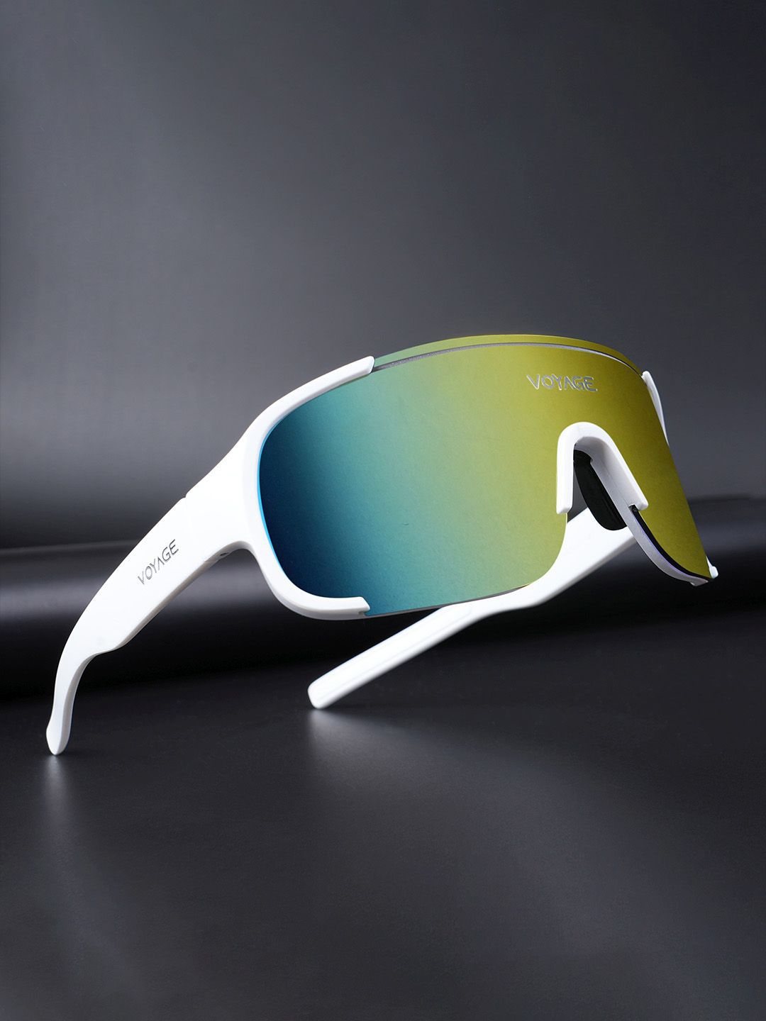 Voyage Unisex Shield Sunglasses with UV Protected Lens-image-19