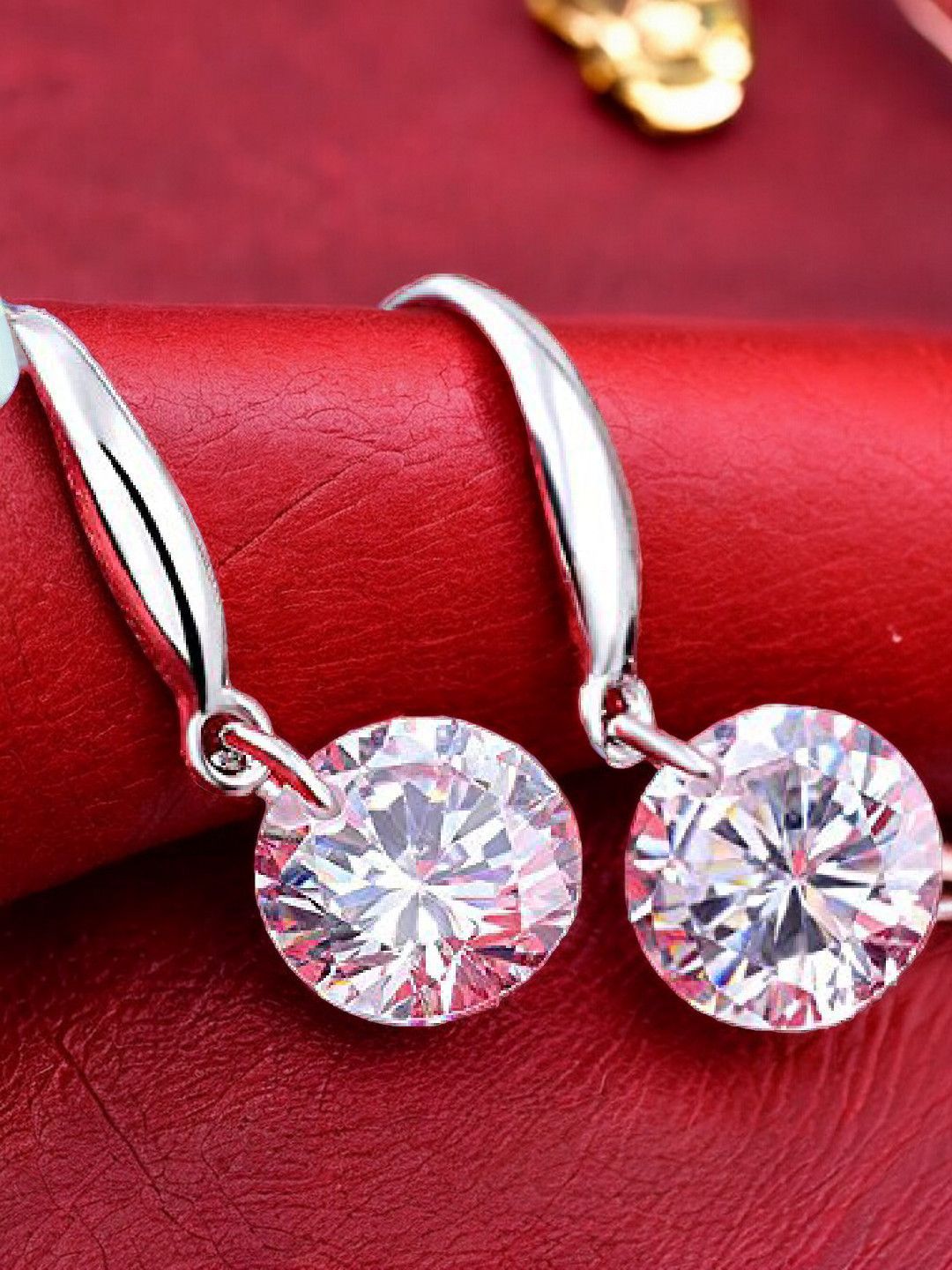 fabula Cubic Zirconia Contemporary Drop Earrings-picture-10