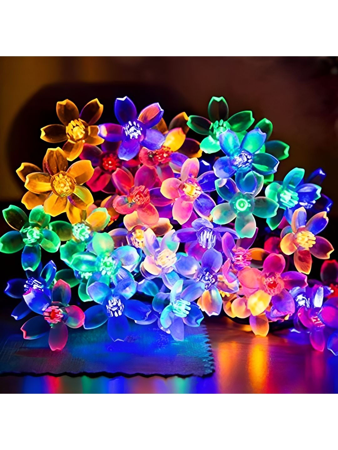ENORMITY 16 Blue & Yellow Flower LED String Lights-picture-14