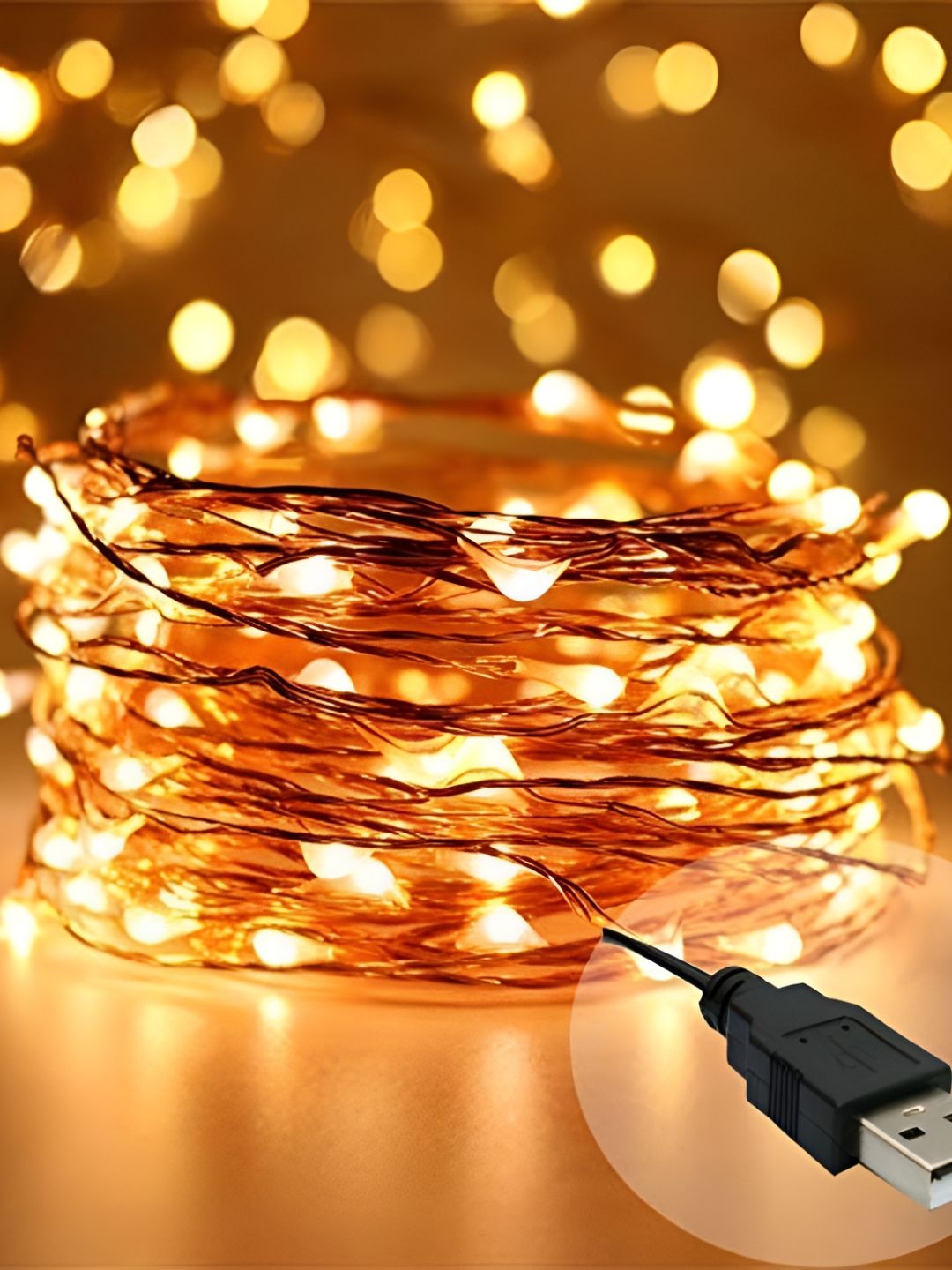 ENORMITY 100 Yellow Fairy LED String Lights-picture-33