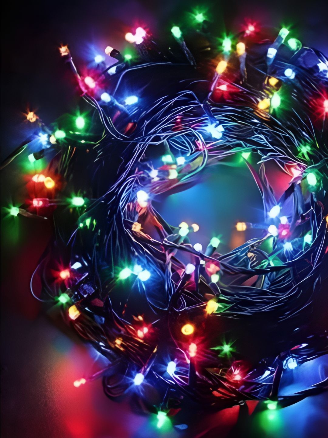 ENORMITY 100 Pcs Yellow & Blue Star Bulb LED String Lights-picture-21