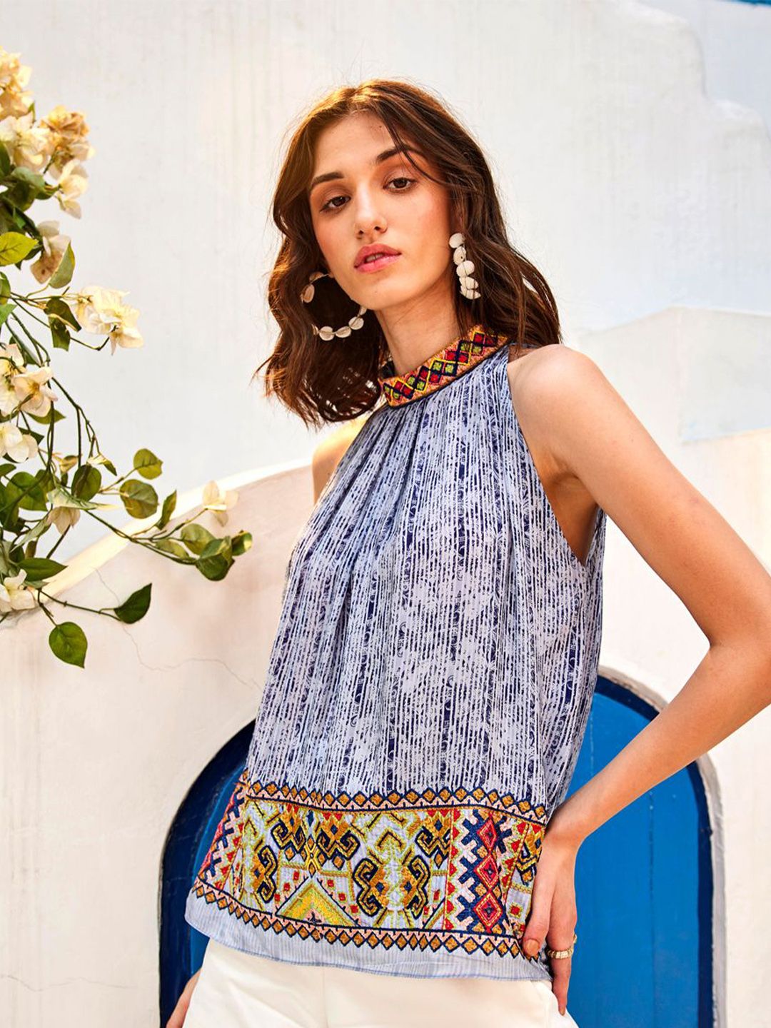 Bhanuni Floral Print Top-picture-33