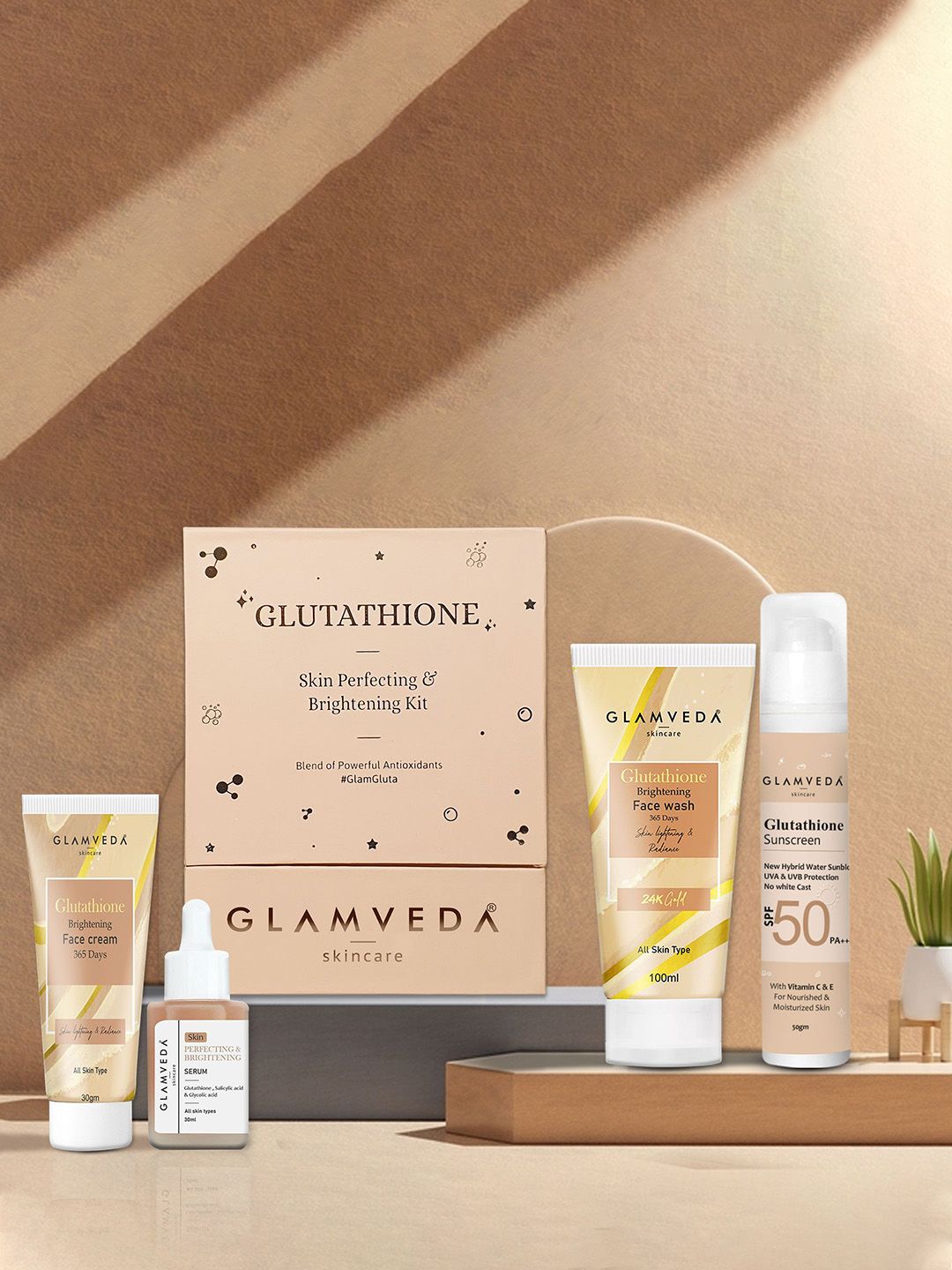 Glamveda Glutathione 4-Step Skin Brightening &Lightening Gift Set-image-7