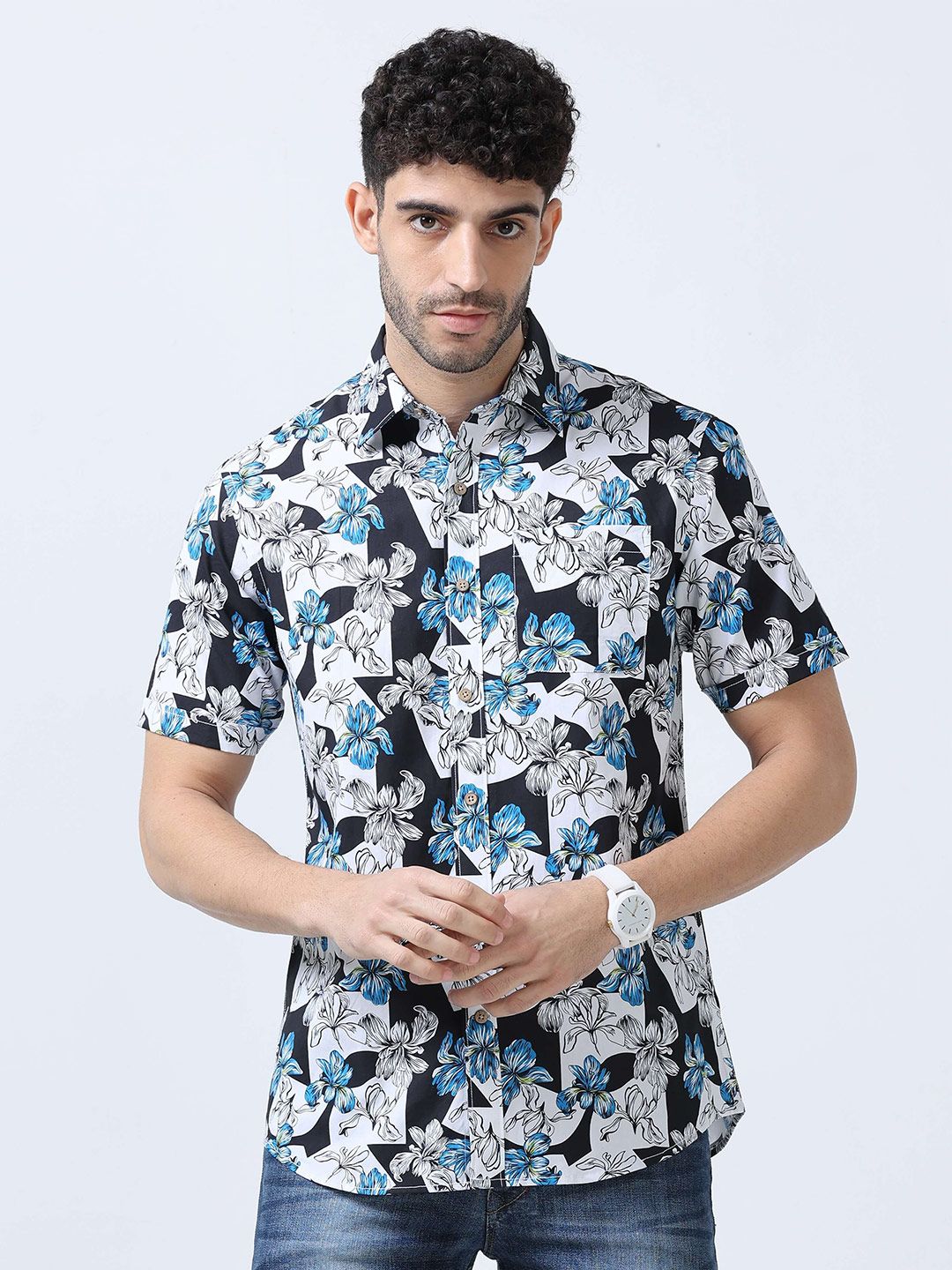 THE FORMAL CLUB Men Modern Opaque Printed Casual Shirt-picture-29