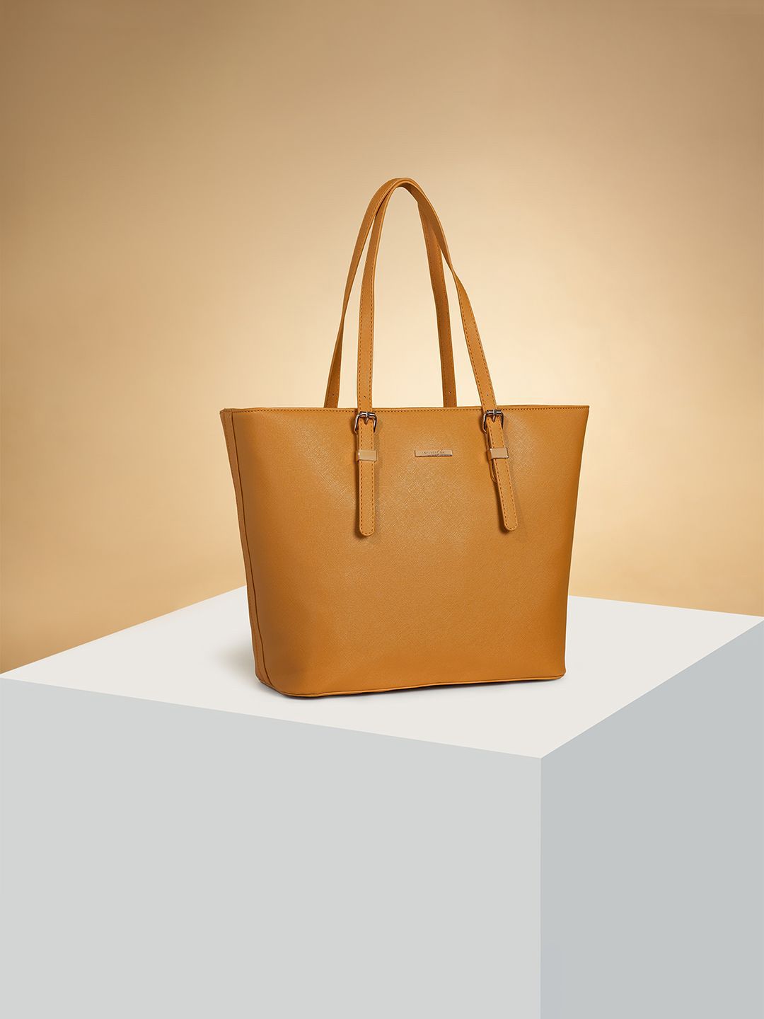 Forever Glam by Pantaloons Colourblocked PU Oversized Structured Shoulder Bag with Applique-picture-27