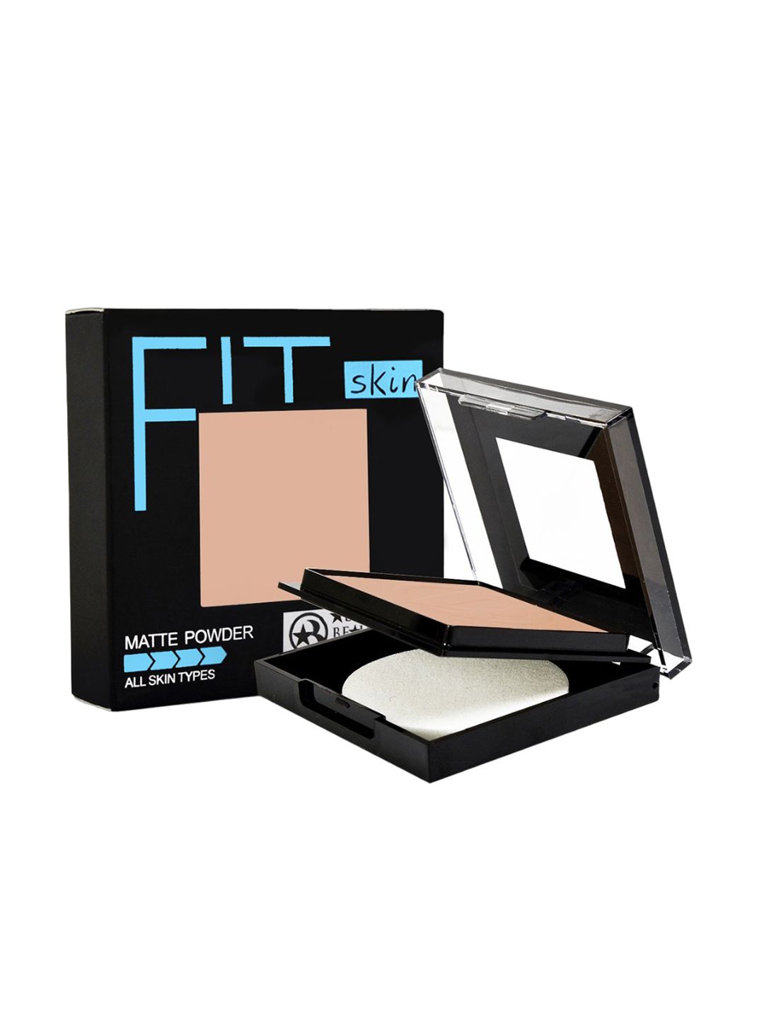Adbeni Fit Skin Matte Powder Long Lasting Oil Control Compact Powder 12g - Shade 03-image-2