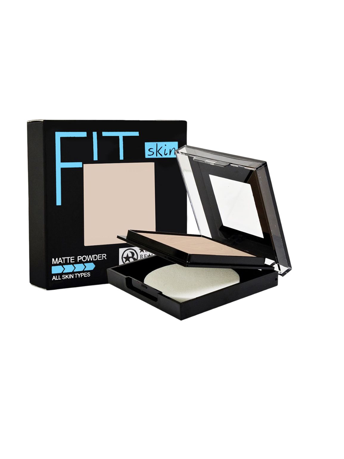 Adbeni Fit Skin Matte Powder Long Lasting Oil Control Compact Powder 12g - Shade 01-image-14
