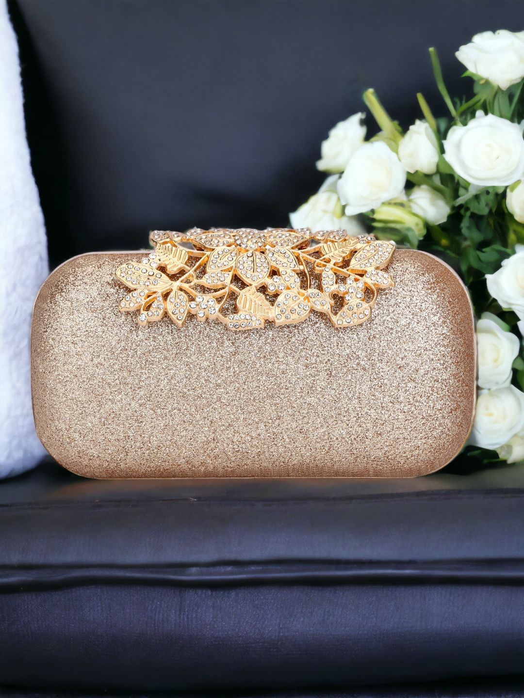 DressBerry Embellished Box Clutch-image-34