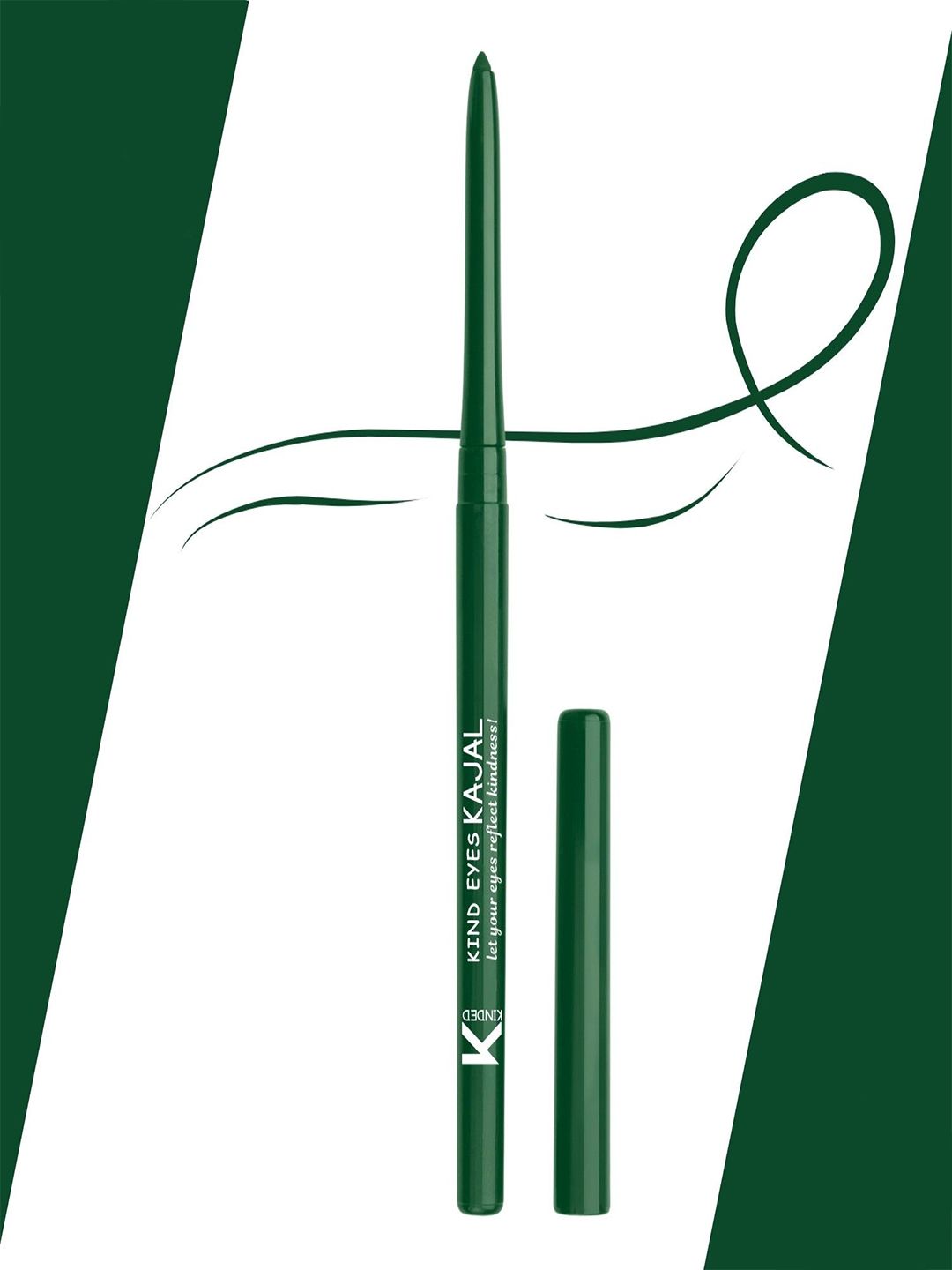 KINDED Kind Eyes 3 in 1 Waterproof Kajal -0.35 gm  04 Peacock Green-picture-33