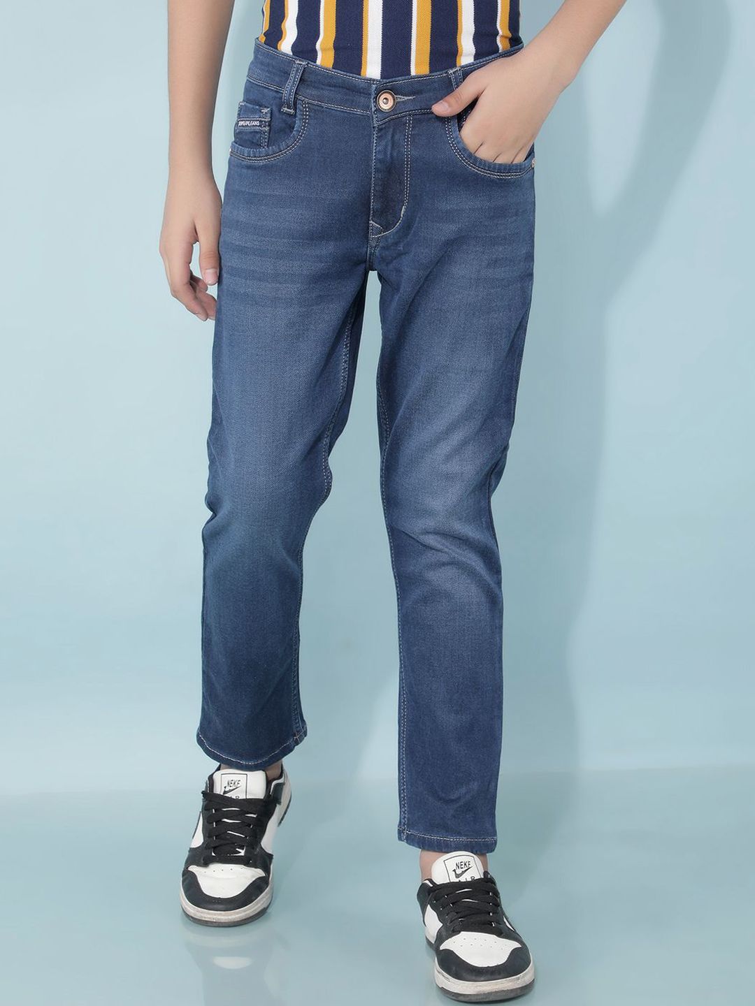 Crimsoune Club Boys Slim Fit Stretchable Jeans-picture-55