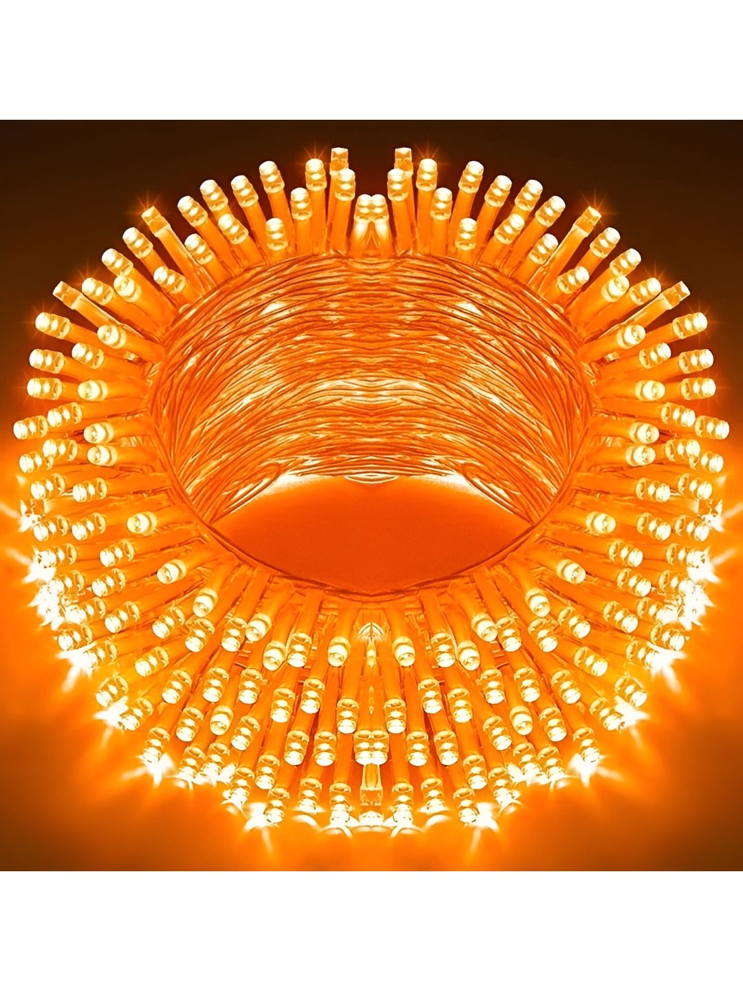 SPARK WORLD Orange Rice-Shaped String Lights-picture-52