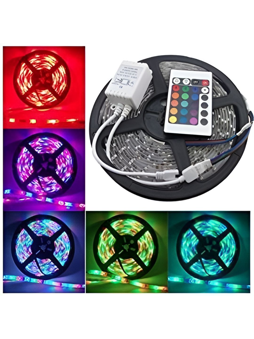 SPARK WORLD Blue & Green Rice Shaped LED String Lights Rope-image-45