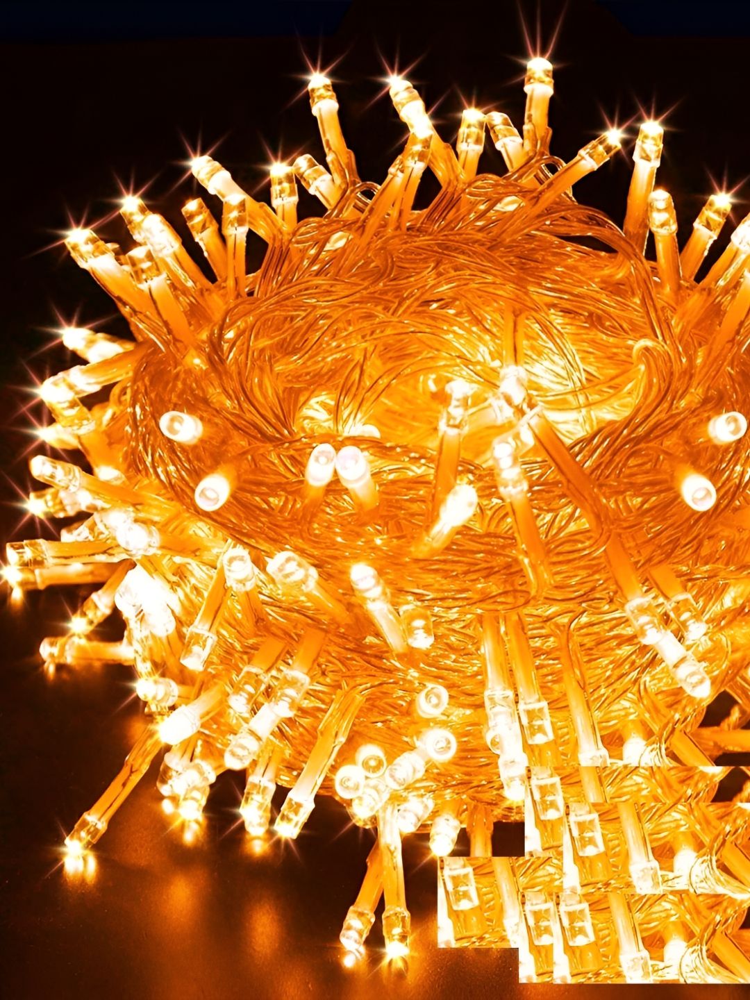 ENORMITY Orange Coloued Rice Shape String Lights-picture-44
