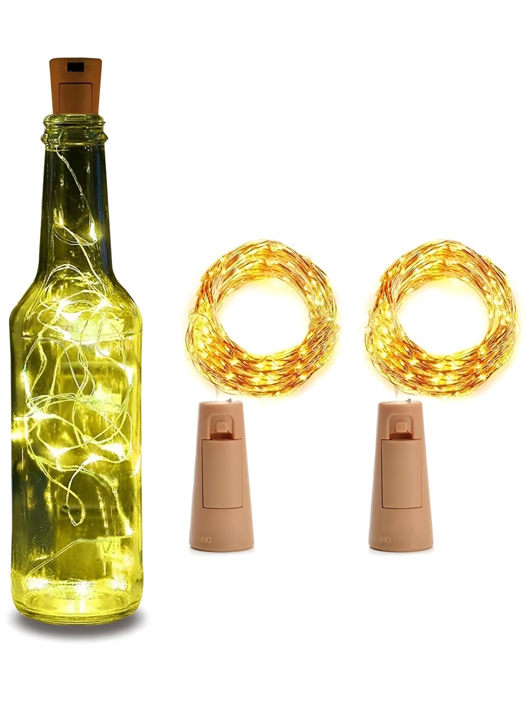 ENORMITY 2Pcs Yellow Rice Shape String Lights-picture-28