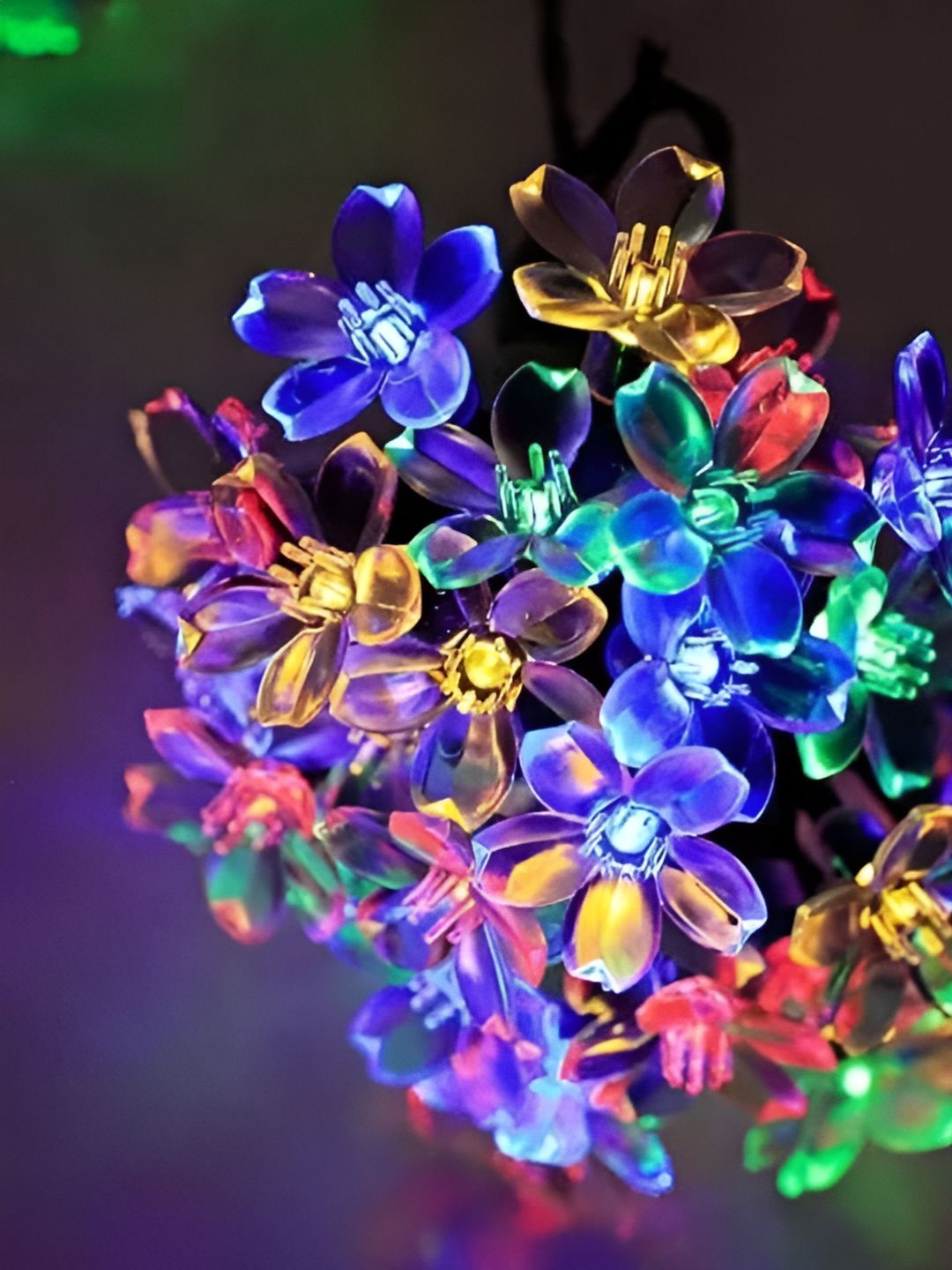 ENORMITY Blue & Yellow Flower Shape String Lights-image-34