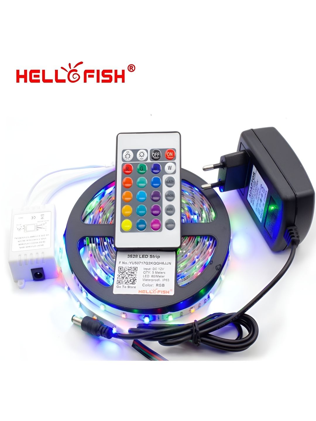 ENORMITY Blue & Green Remote Control String Lights-image-1