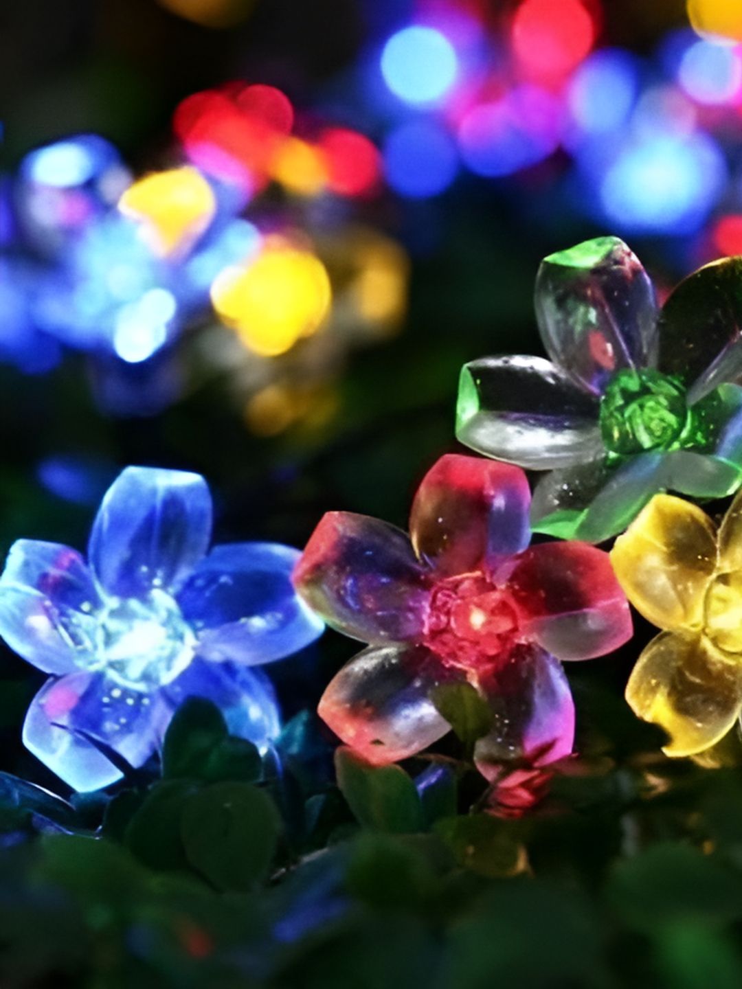 ENORMITY Blue Flower Shape String Lights-picture-57