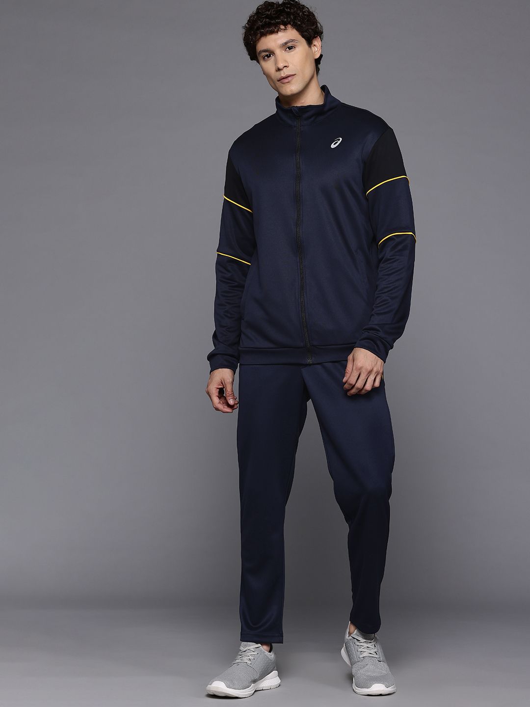 ASICS Mock Collar Colorblocked Detail Sports Tracksuit-picture-30