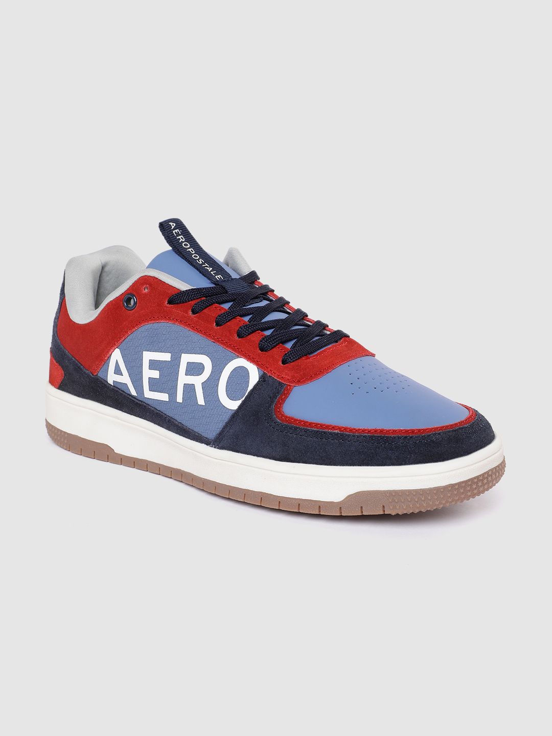 Aeropostale Men Perforated Detailing Colourblocked Sneakers-picture-35