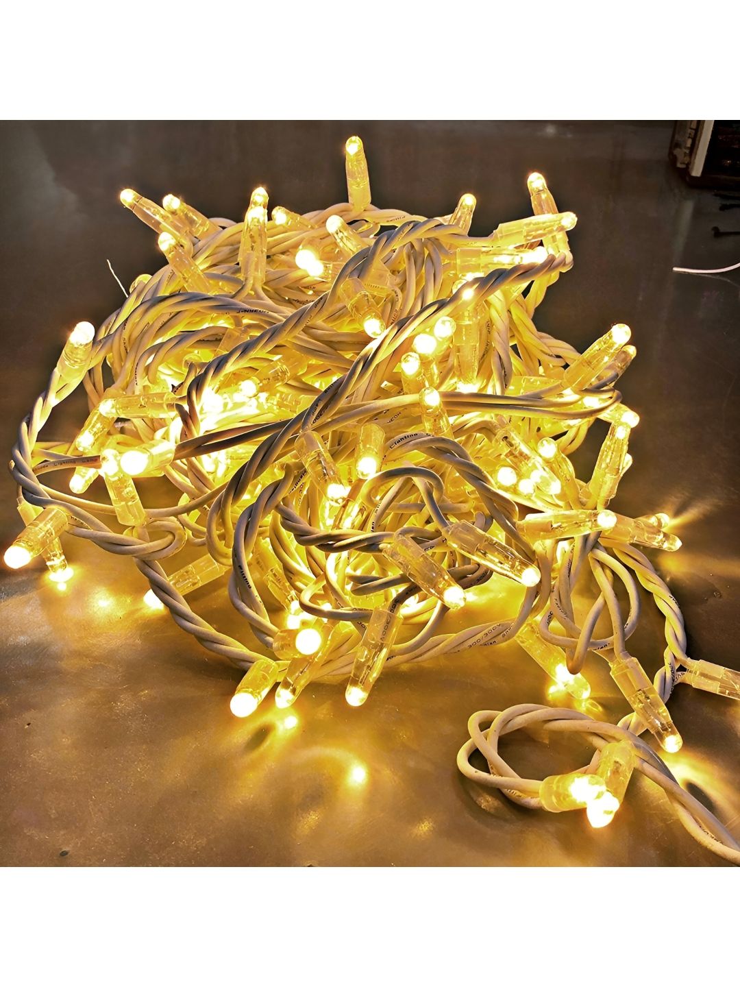 ENORMITY Yellow Rice Shape String Lights-picture-51